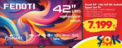 FENOTİ 42 İNÇ FULL HD ANDROİD SMART LED TV AKILLI TELEVİZYON